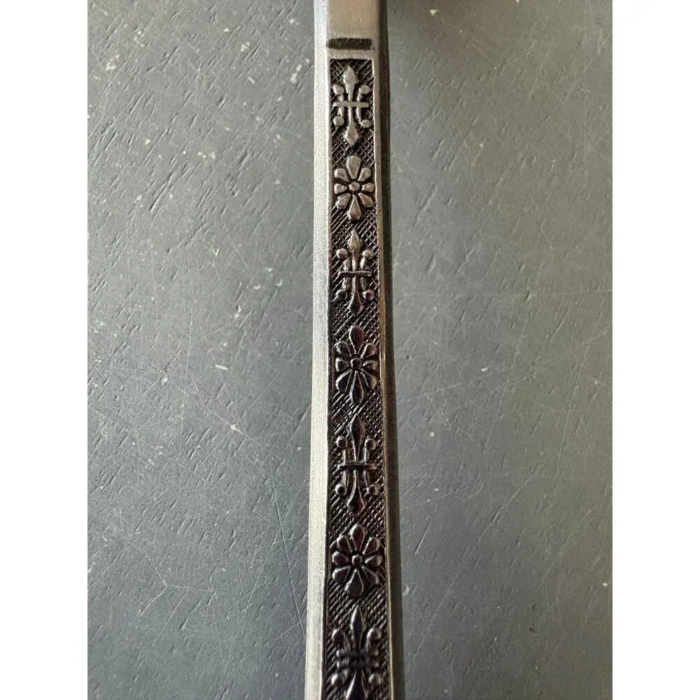 Interpur Korea Stainless Dinner Fork Floral Fleur De Lis Replacement Flatware